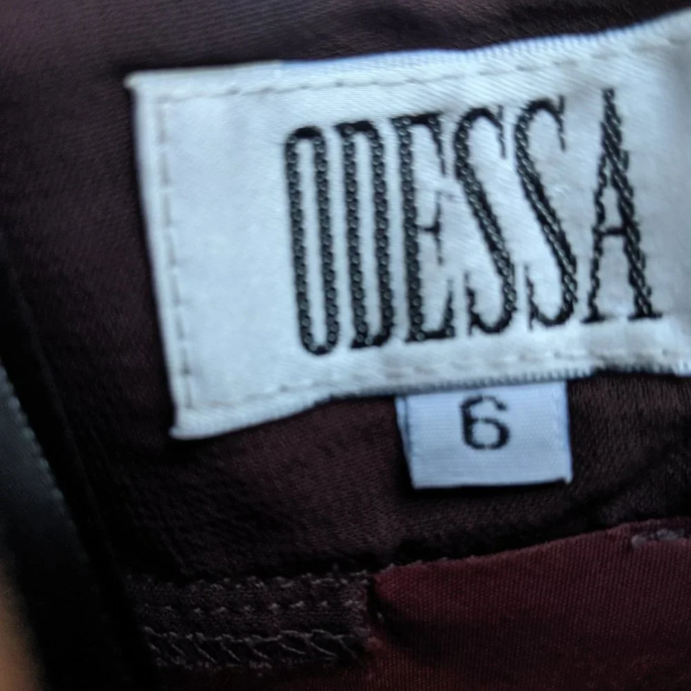 VINTAGE Odessa Silk Gown in Chocolate - Picture 5 of 8